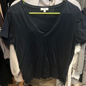 AGOLDE Women's Dark Gray V-Neck Tee